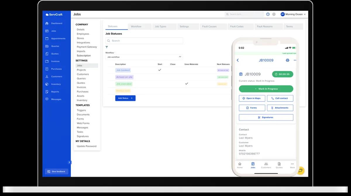 ServCraft Dashboard
